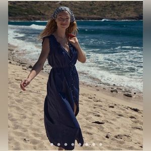 NWT- DOEN SAISON DRESS
IN ADRIATIC - SIZE MEDIUM

100% Organic Cotton